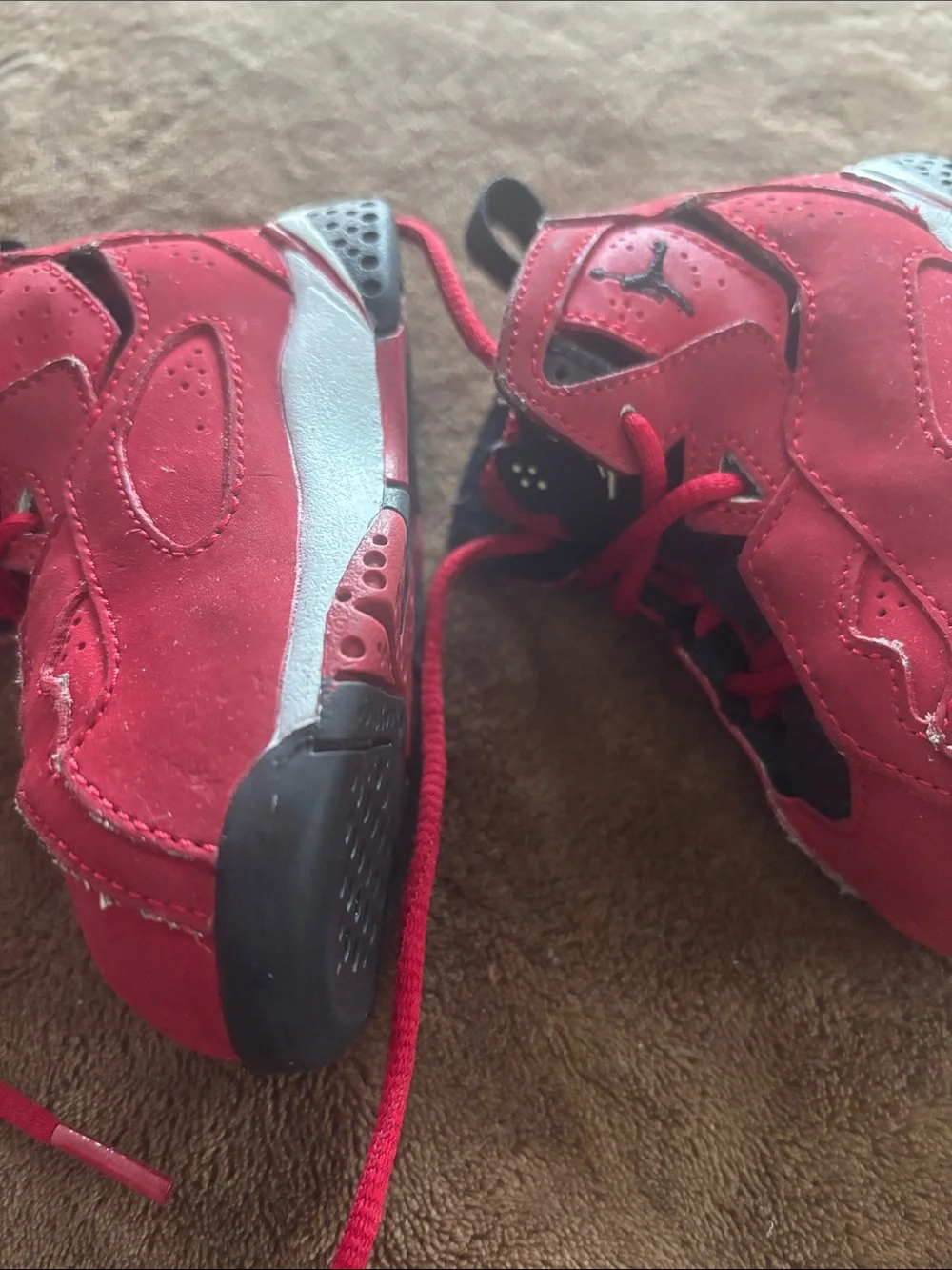 Jordan Toddler Red and Black High-Top Sneakers